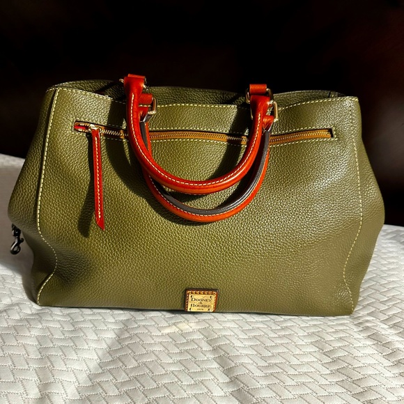 DOONEY & BOURKE Pebble Grain Zip Satchel with Magnetic Snap Closure……. - Picture 3 of 17